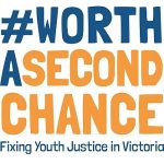 Worth a Second Chance Logo Reversed Blue youth justice logo